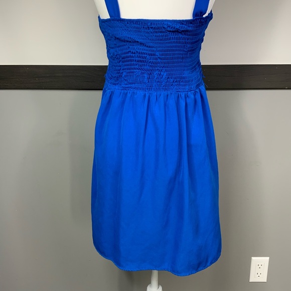 LOVE REIGN royal blue strap dress ruched bodice - Picture 7 of 13